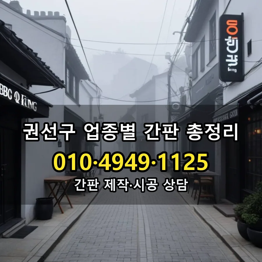 업종별 간판 총정리 제작·시공 모습